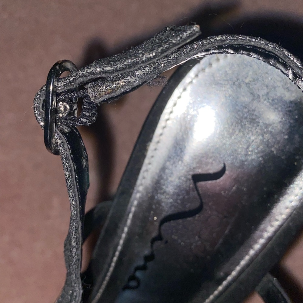 “Nina” Shoes Sparkling Black Heels with “Touch of Nina insoles” - Picture 8 of 14